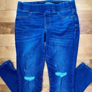 Mid-Rise Distressed Rockstar Jeggings